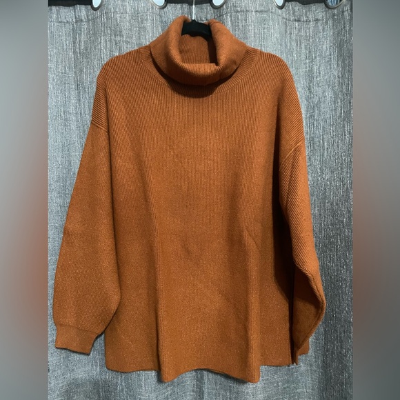 Free People Sweaters - Free People Rust Ribbed Sweater